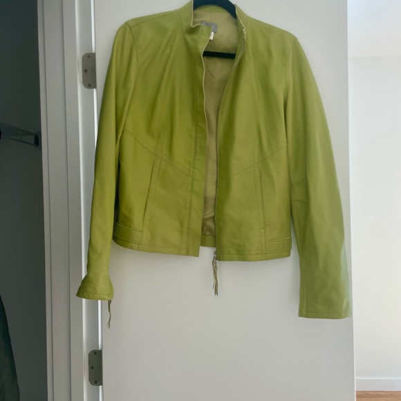 Vintage Philippe Adec Green Leather Jacket - Picture 3 of 10